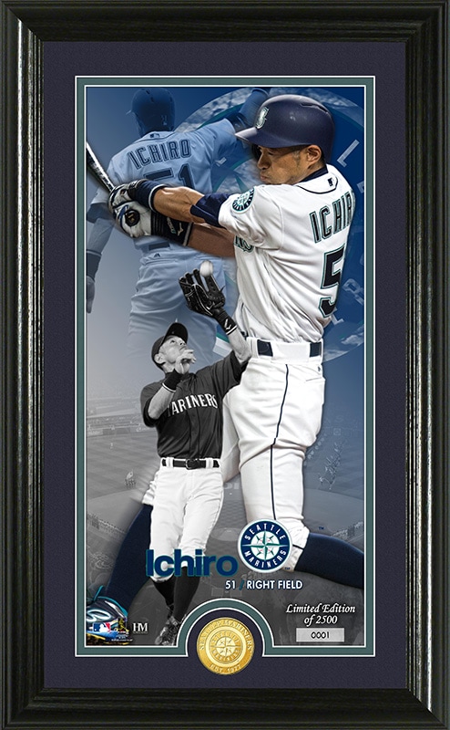 The Highland Mint (ハイランドミント) イチロー シアトル・マリナーズ シュプリームブロンズコインフォトプラーク (Ichiro Supreme Bronze Coin Photo Mint)