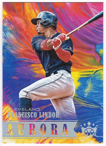 フランシスコ・リンドーア 2018 Panini Diamond Kings Baseball Aurora #A4 Francisco Lindor