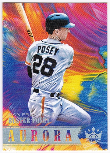 バスター・ポージー 2018 Panini Diamond Kings Baseball Aurora #A7 Buster Posey