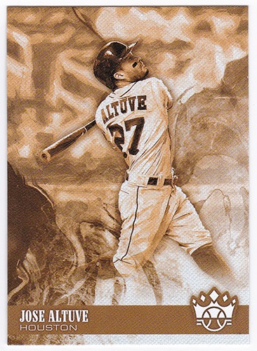 ホセ・アルトゥーベ 2018 Panini Diamond Kings Baseball Sepia Variations #69 Jose Altuve