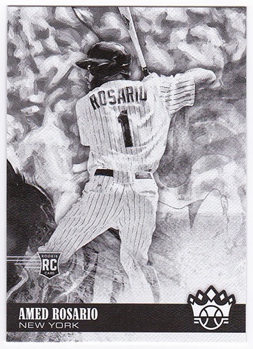 アーメッド・ロザリオ 2018 Panini Diamond Kings Baseball Black & White Variations #116 Amed Rosario
