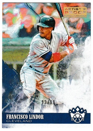 フランシスコ・リンドーア 2018 Panini Diamond Kings Baseball Gold Artist Proof #65 93/99 Francisco Lindor