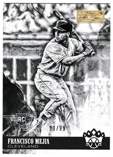フランシスコ・メヒア 2018 Panini Diamond Kings Baseball Black & White Variatons Gold Artist Proof #105 22/99 Francisco Mejia