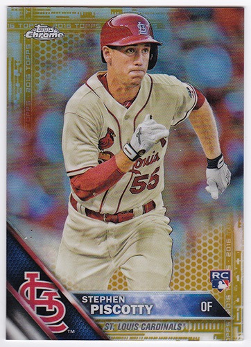 スティーブン・ピスコッティ MLB 2016 Topps Chrome Gold Refractor #132 44/50 Stephen Piscotty