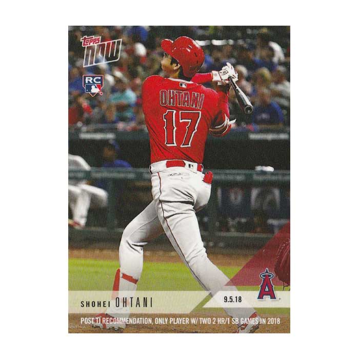 大谷翔平 #692 Topps Now Card 右肘の手術が推薦される中、今季1試合に