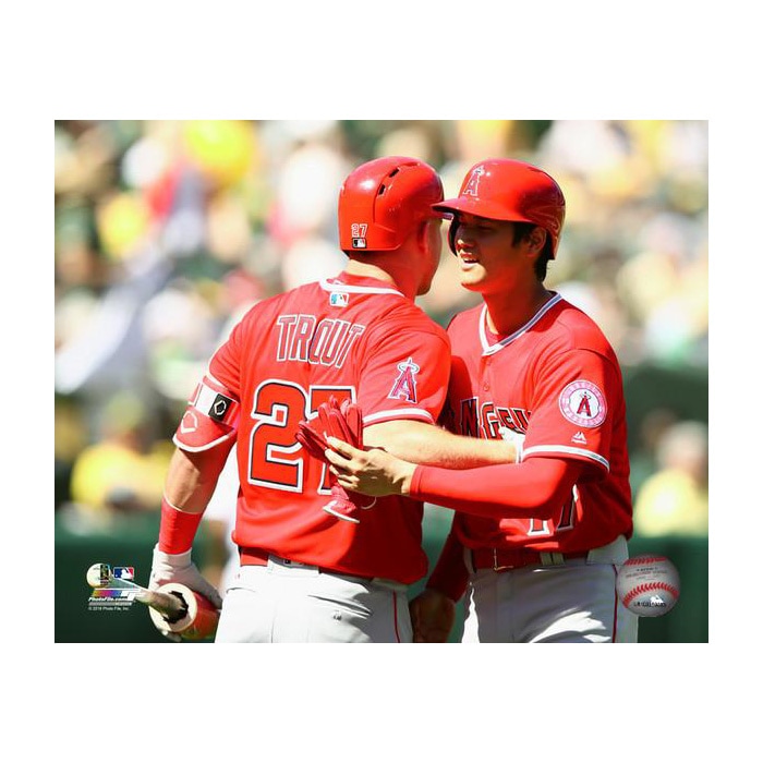 大谷翔平 & マイク・トラウト 2018 8x10 フォト ロサンゼルス・エンゼルス フォトファイル