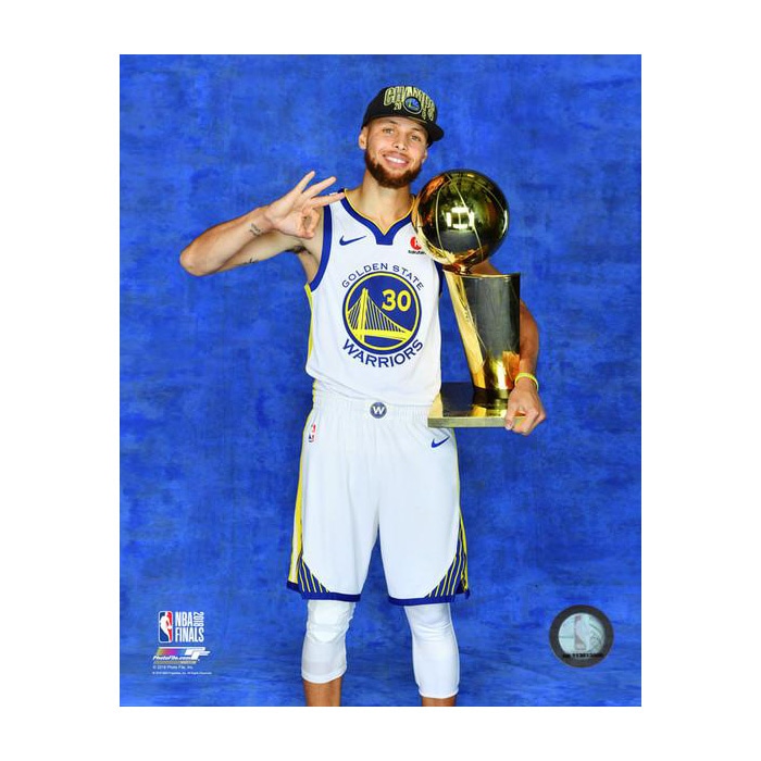 ステフィン・カリー NBA 2018 チャンピオントロフィー 8x10 フォト ゴールデンステート・ウォリアーズ フォトファイル