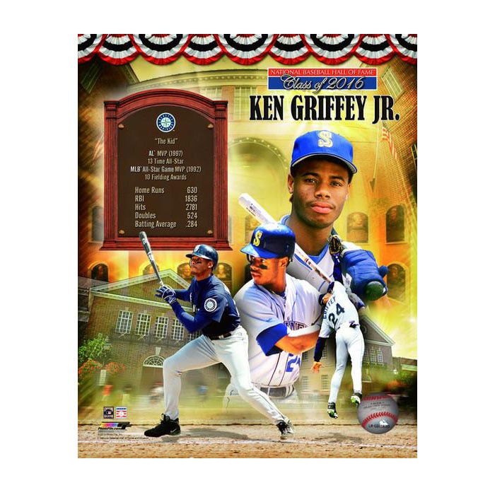 ケン・グリフィー・ジュニア 2016 MLB 殿堂入り記念 8x10 フォト シアトル・マリナーズ フォトファイル