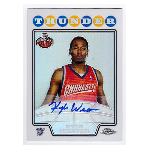 カイル・ウィーバー NBA 2008-09 Topps Chrome Autographs Refractors #251 (357/795) Kyle Weaver