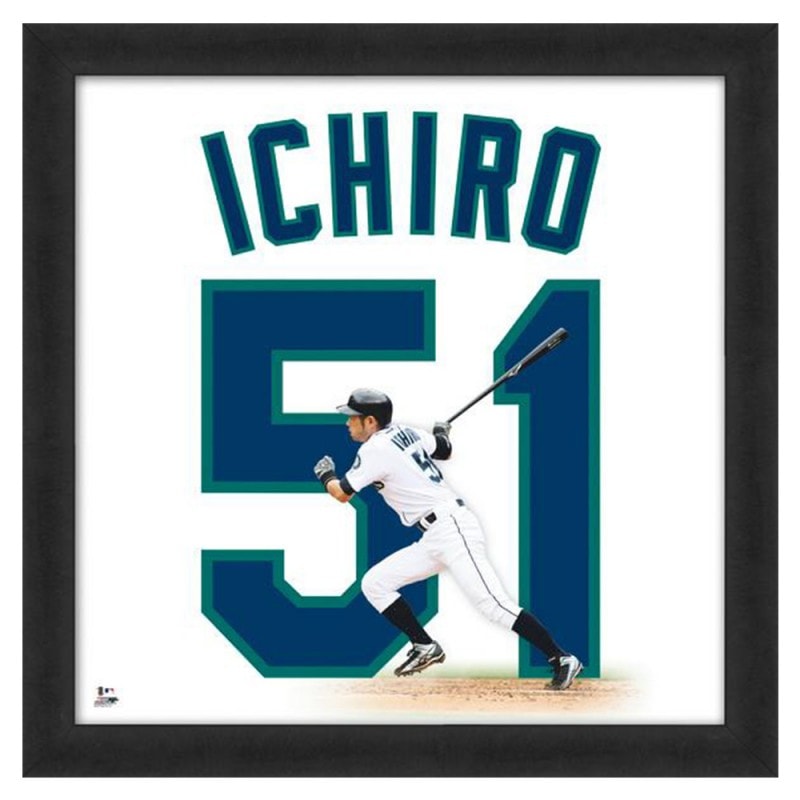 イチロー ジャージナンバーフォト 額装 シアトル・マリナーズ 4/17再入荷 フォトファイル