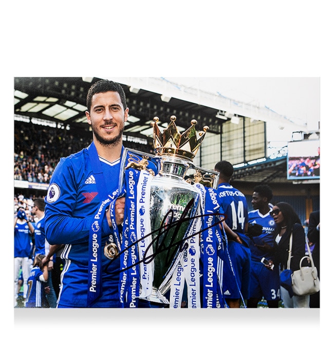 チェルシー　アザール　直筆サイン ベルギー代表 エデン・アザール（チェルシーFC）直筆サイン入り