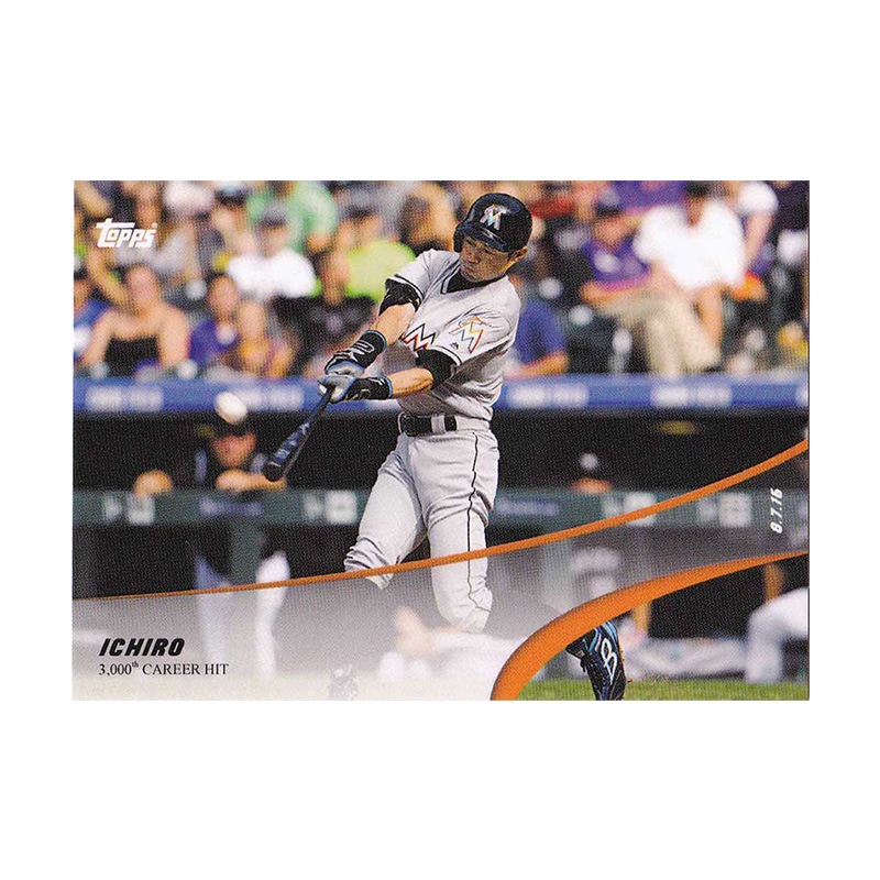 イチロー Ichiro 2019 Topps On Demand Set #4-7 3,000 Career Hit
