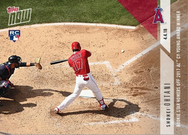 大谷翔平 Rookie Star Homers Off 2017 AL CY Young Award Winner - Shohei Ohtani MLB TOPPS NOW® CARD #36  MLB2号ホームランカード
