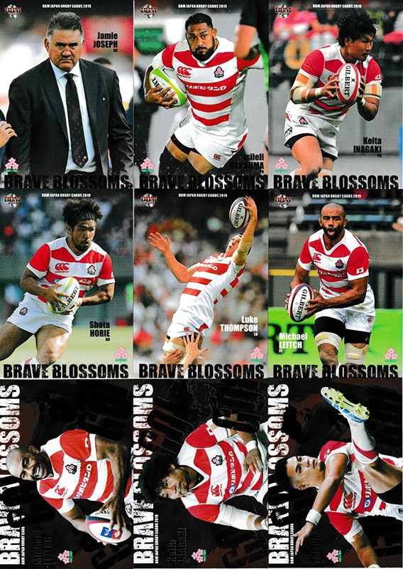 ラグビーカード BBM ラグビー日本代表カード 2019 レギュラーカード+インサートカード コンプリートセット 全88枚！