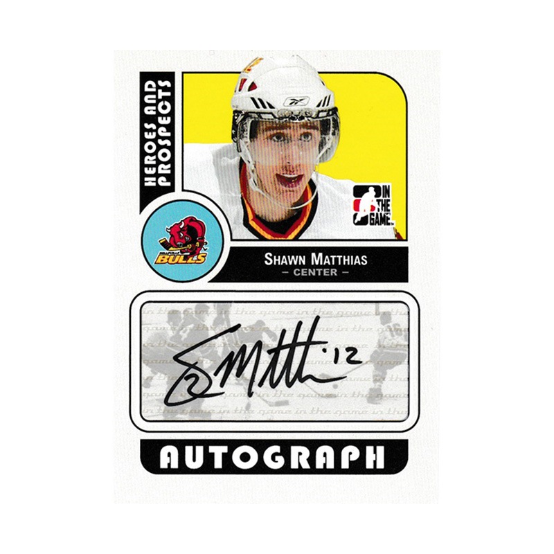 ショーン・マシアス 2008-09 ITG Heroes & Prospects Series Autograph / Shawn Matthias