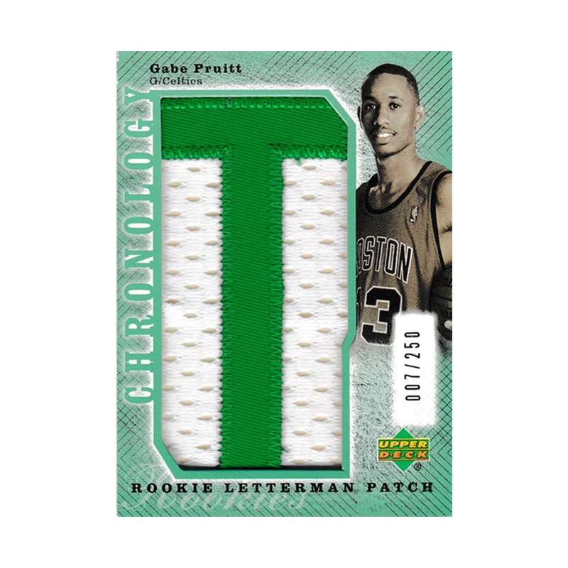ゲイブ・プルイット 2007-08 UD Chronology Rookie Letterman Patch 007/250 Gabe Pruitt