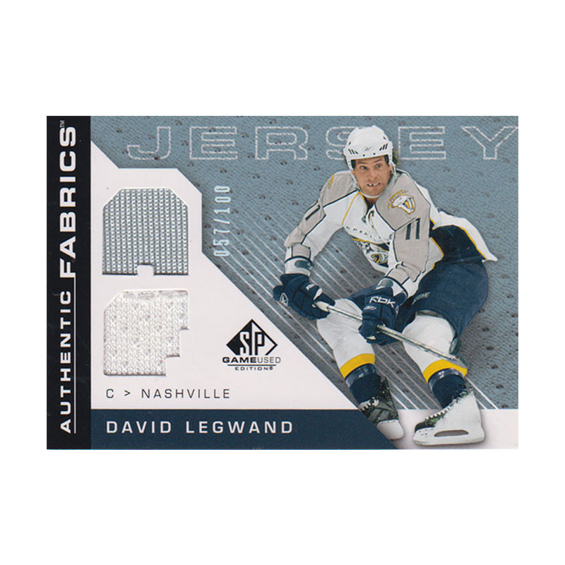 デヴィッド・レグワンド 2007-08 SP Game Used Authentic Fabrics 057/100 David Legwand