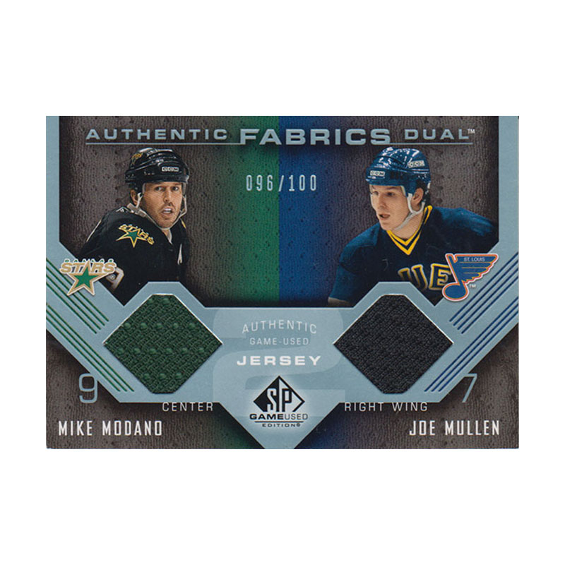 マイク・モダノ/ジョー・マレン 2007-08 SP Game Used Authentic Fabrics Dual 096/100 Mike Modano & Joe Mullen
