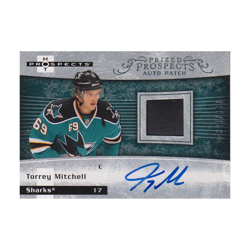 トレイ・ミッチェル 2007-08 Fleer Hot Prospects Prized Prospects Auto Patch 323/399 Torrey Mitchell