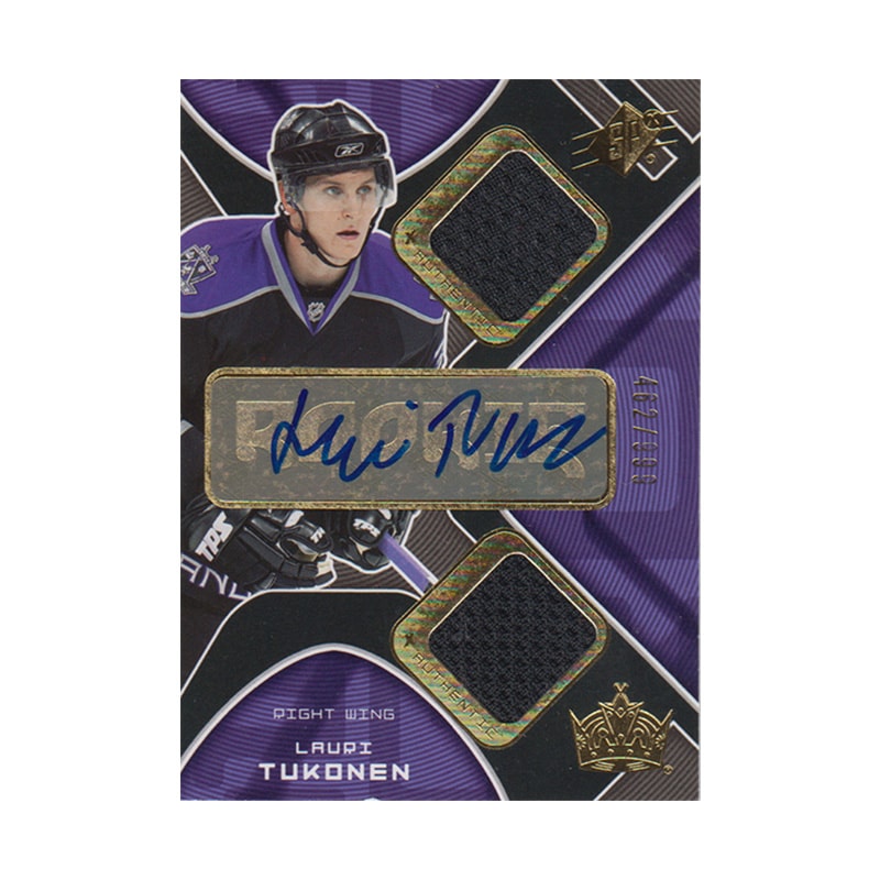ラウリ・トゥッコネン 2007-08 SPx Dual Jersey Auto 462/999 Lauri Tukonen
