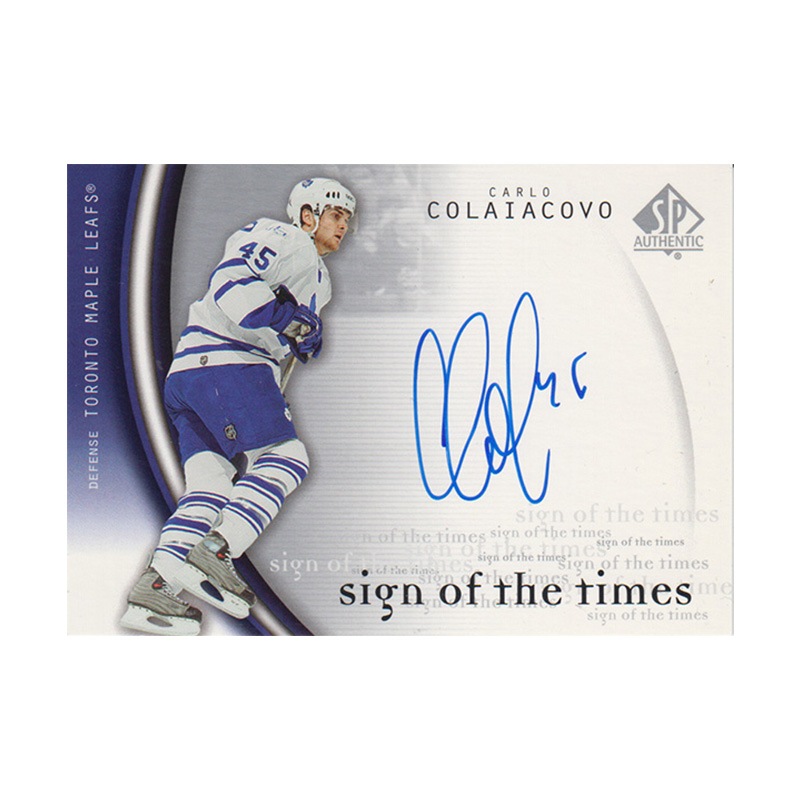 カルロ・コリアカボ 2005-06 SP Authentic Sign of the Times / Carlo Colaiacovo