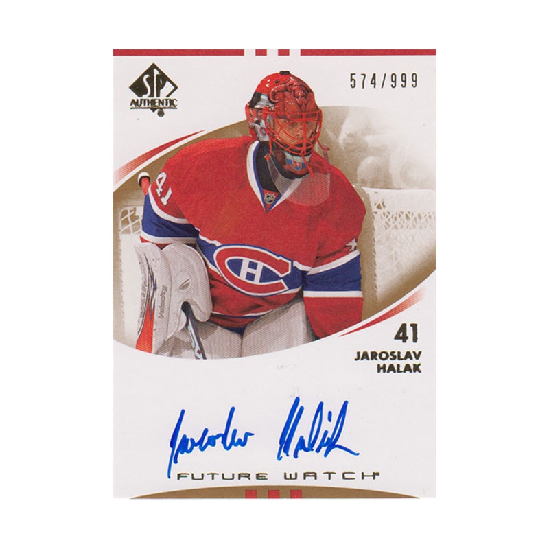 ヤロスラフ・ハラック 2007-08 SP Authentic Future Watch Autographs 574/999 Jaroslav Halak