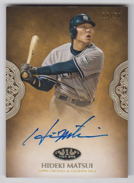 Amazon.co.jp: 2019 Topps Tier One 10シリ 直筆サイン 松井秀喜