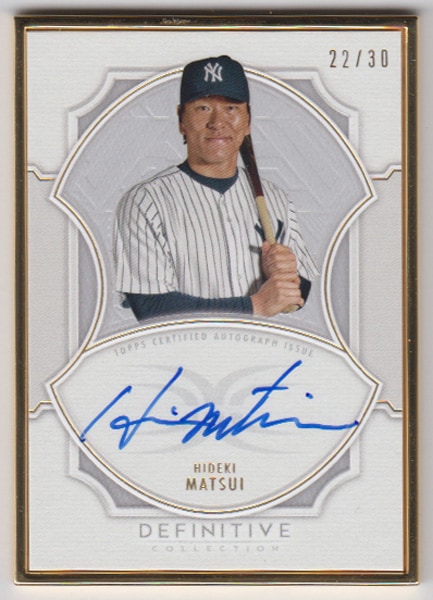 松井秀喜 MLBカード 2020 Topps Definitive Collection Framed 