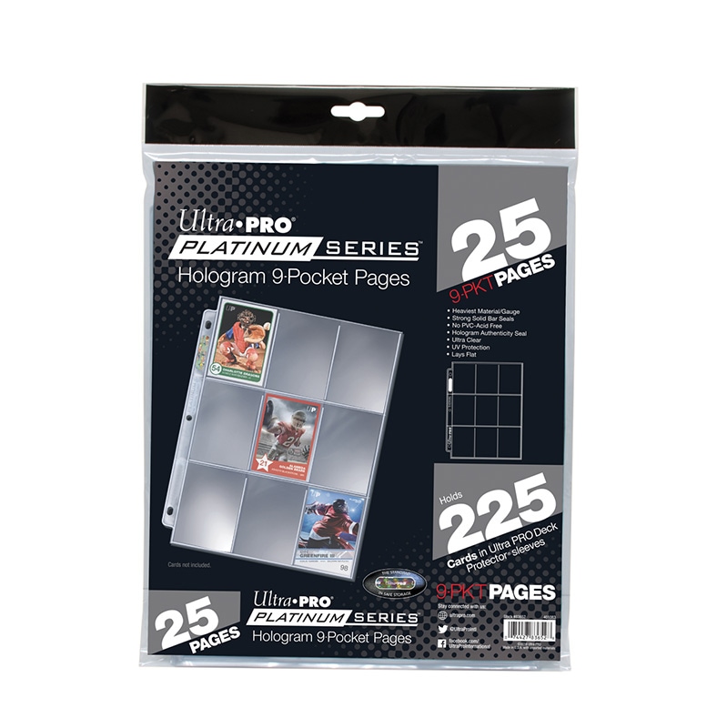 ウルトラプロ (Ultra Pro) 9ポケット シート 3穴 (25枚入り) #83652
