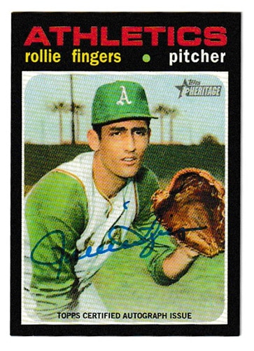 ローリー・フィンガーズ MLBカード 2020 Topps Heritage High Number Real One Autographs / Rollie Fingers