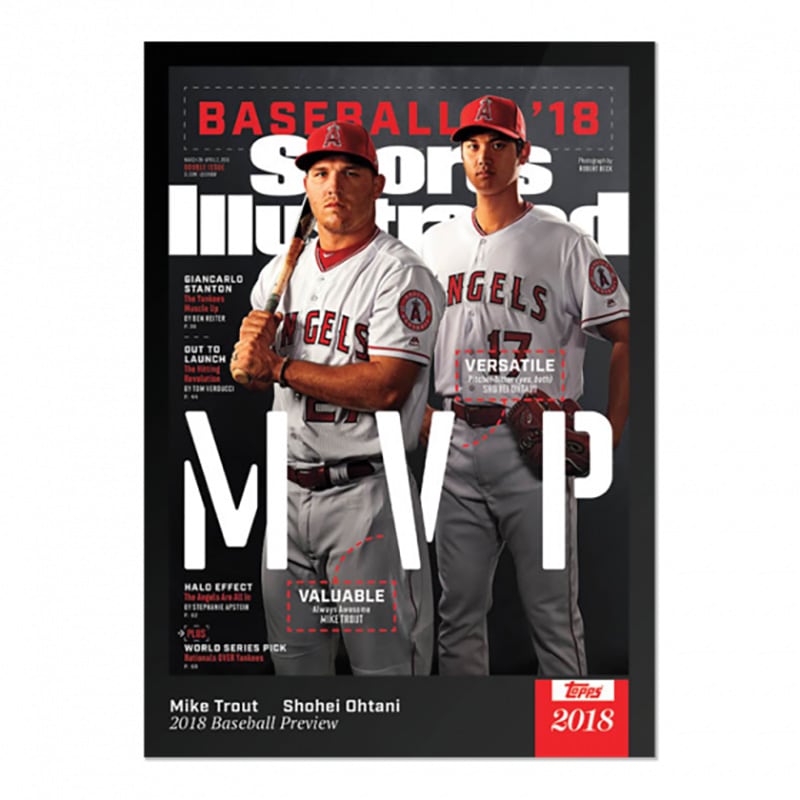 マイク・トラウト＆大谷翔平 #36 Topps スポーツイラストレイテッド カード 2021 Topps x Sports Illustrated - Mike Trout & Shohei Ohtani - Card #36 7/31入荷