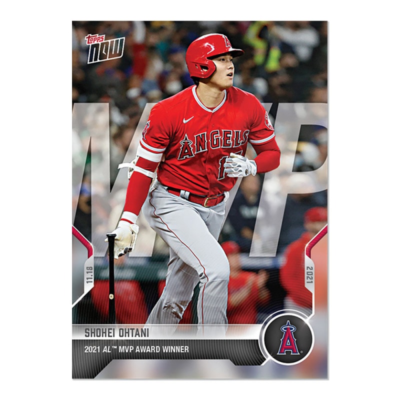大谷翔平 #OS-40 アメリカン・リーグMVPを受賞した記念カード- 2021 AL MVP Award Winner  Shohei Ohtani 2021 Topps Now Card 12/6入荷