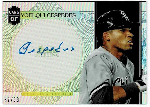 Yoelqui Cespedes MLB 2021 Bowman Sterling Tender Autographs 67/99