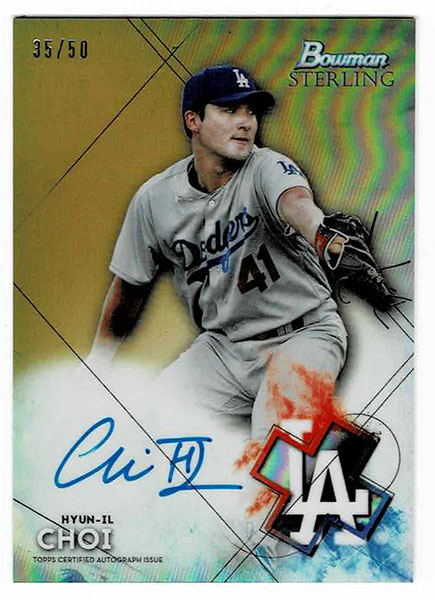 Hyun-il Choi MLB 2021 Bowman Sterling Autographs Gold 35/50