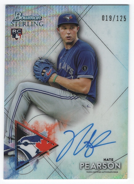 Nate Pearson MLB 2021 Bowman Sterling Autographs Wave 019/125