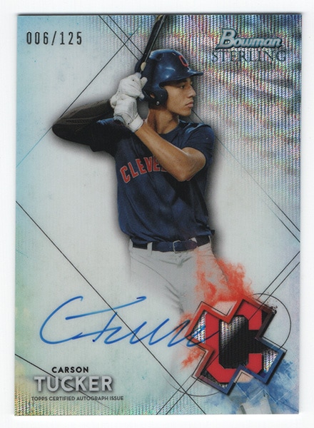 Carson Tucker MLB 2021 Bowman Sterling Autographs Wave 006/125