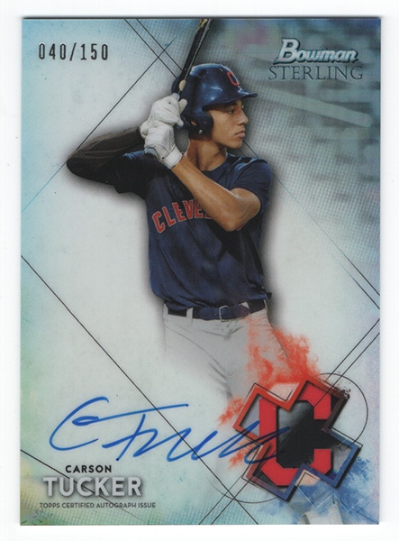 Carson Tucker MLB 2021 Bowman Sterling Autographs Refractor 040/150
