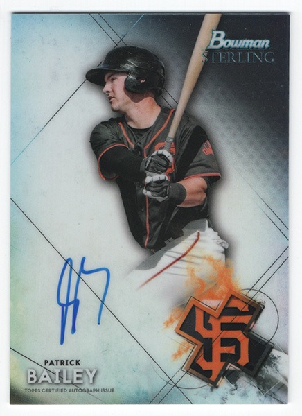 Patrick Bailey MLB 2021 Bowman Sterling Autographs