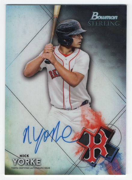 Nick Yorke MLB 2021 Bowman Sterling Autographs