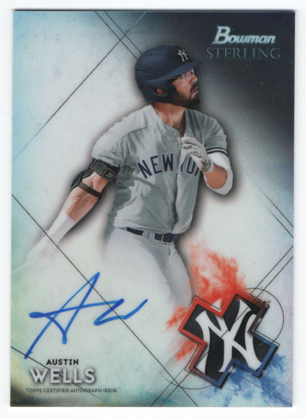 Austin Wells MLB 2021 Bowman Sterling Autographs