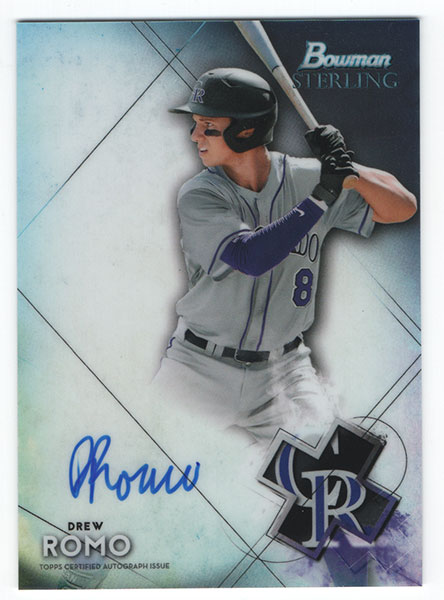 Drew Romo MLB 2021 Bowman Sterling Autographs