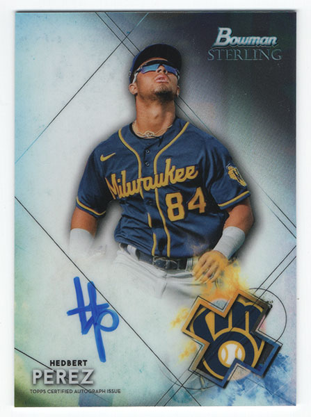 Hedbert Perez MLB 2021 Bowman Sterling Autographs