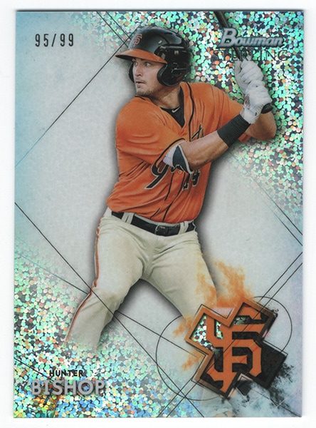 Hunter Bishop MLB 2021 Bowman Sterling Speckle Refractors 95/99