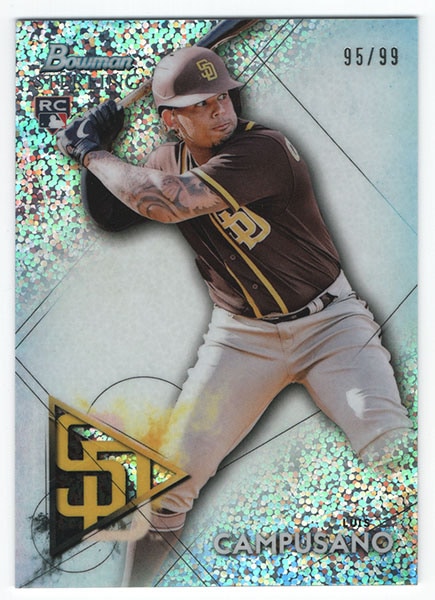Luis Campusano MLB 2021 Bowman Sterling Speckle Refractors 95/99
