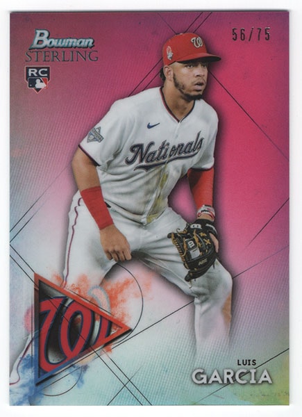 Luis Garcia MLB 2021 Bowman Sterling Magenta 56/75