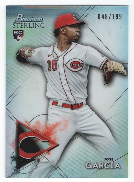 Jose Garcia MLB 2021 Bowman Sterling  Refractor 048/199