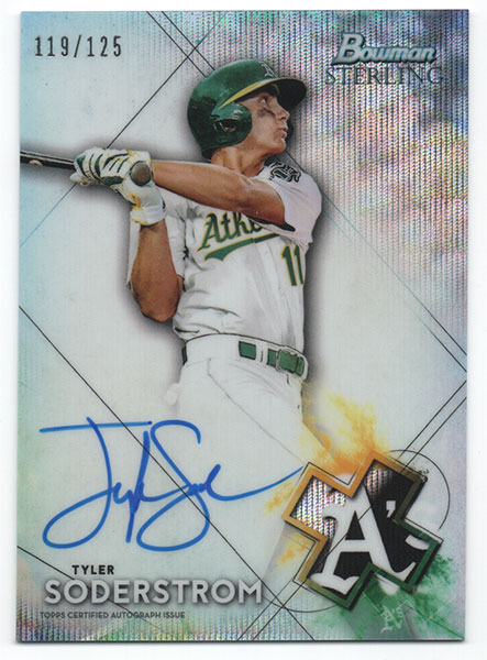 Tyler Soderstrom MLB 2021 Bowman Sterling Autographs Wave 119/125