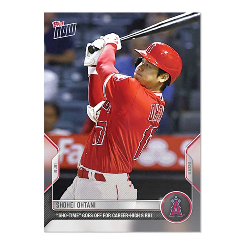 大谷翔平 #388 キャリアハイの8打点を記録した記念カード 