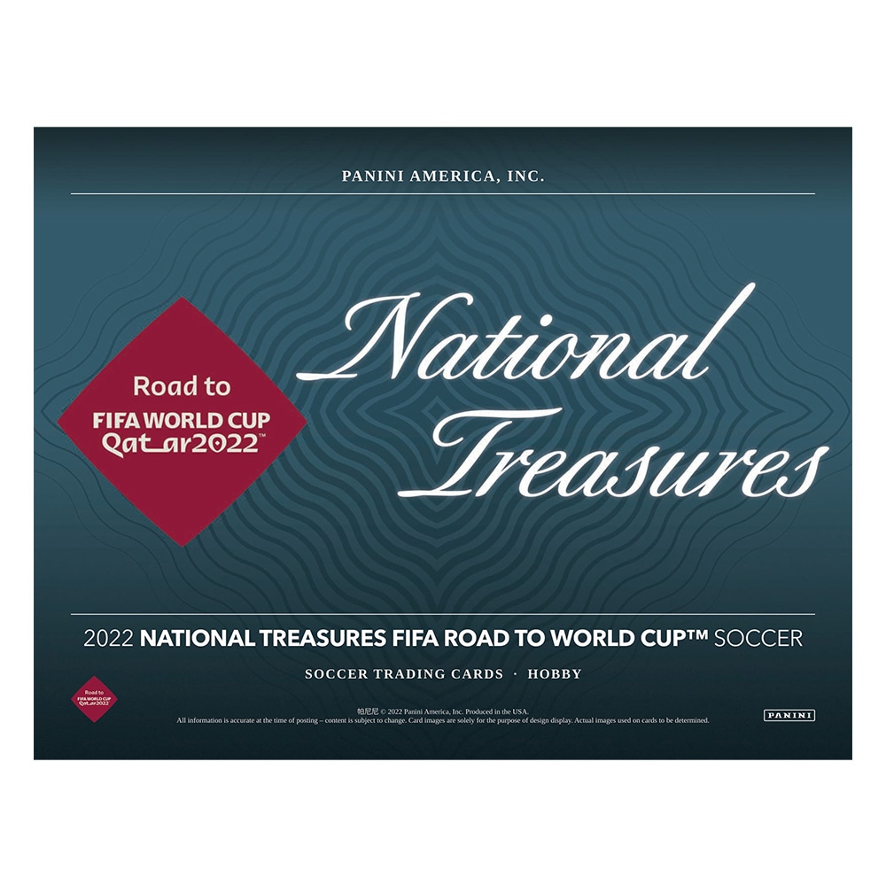 2022 Panini National Treasures FIFA Road to World Cup Soccer 4-Box