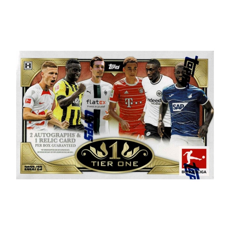 2022-23 Topps Tier One Bundesliga Soccer Trading Cards Box 11/16入荷